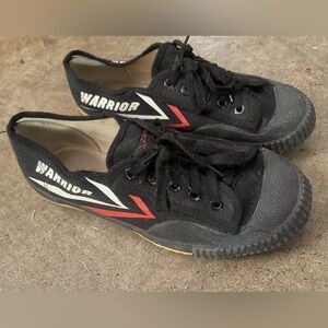 Warrior Canvas Black Shoes martial arts Kungfu dance grippy soles Feiyue sneaker